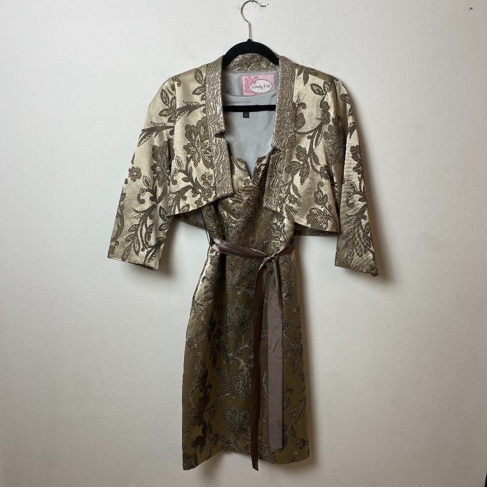 Vintage Tapestry dress with jacket